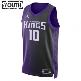 Dres Sacramento Kings Domantas Sabonis Jordan 2023-24 Statement Edition Ljubičasta Swingman - Dječji